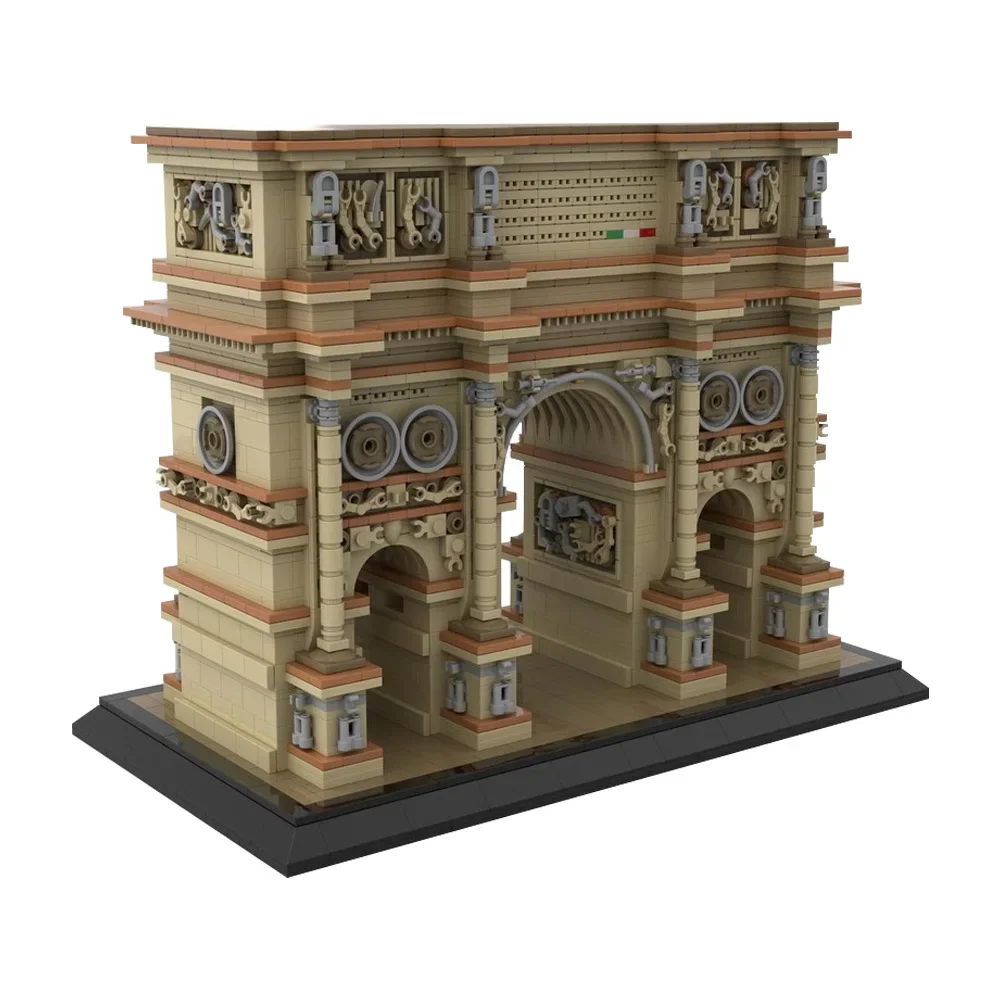 MOC-214503 Модульные строительные блоки Arco di Constantino, модель арки Constantine, архитектура, вид на улицу, кирпичи, сборка, игрушки
MOC-214503 Модульные строительные блоки Arco di Constantino, модель арки Constantine, архитектура, вид на улицу, кирпичи, сборка, игрушки