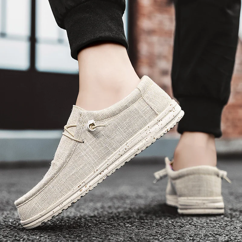 Men's Loafers Shoes Slip-on Easy To Put on Take Off Comfortable Breathable Casual Lightweight Low-Top Men's Canvas Shoes
Men's Loafers Shoes Slip-on Easy To Put on Take Off Comfortable Breathable Casual Lightweight Low-Top Men's Canvas Shoes
