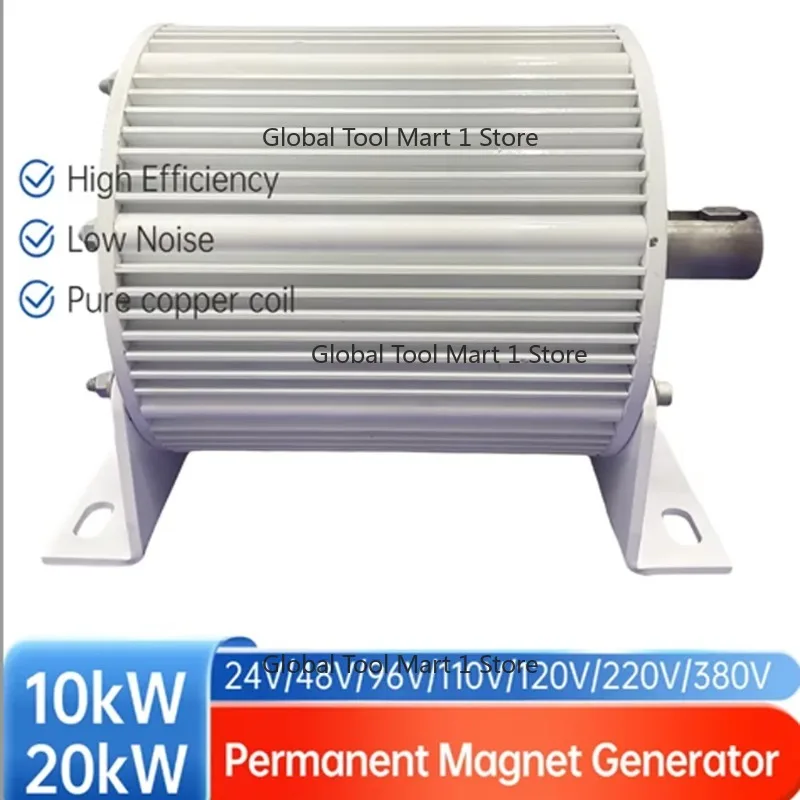 Low RPM Generator 10KW 20KW PMG Alternator 24V 48V 96V110V 220V 230V 380V Permanent Magnet Generator 10000W Home use
Low RPM Generator 10KW 20KW PMG Alternator 24V 48V 96V110V 220V 230V 380V Permanent Magnet Generator 10000W Home use