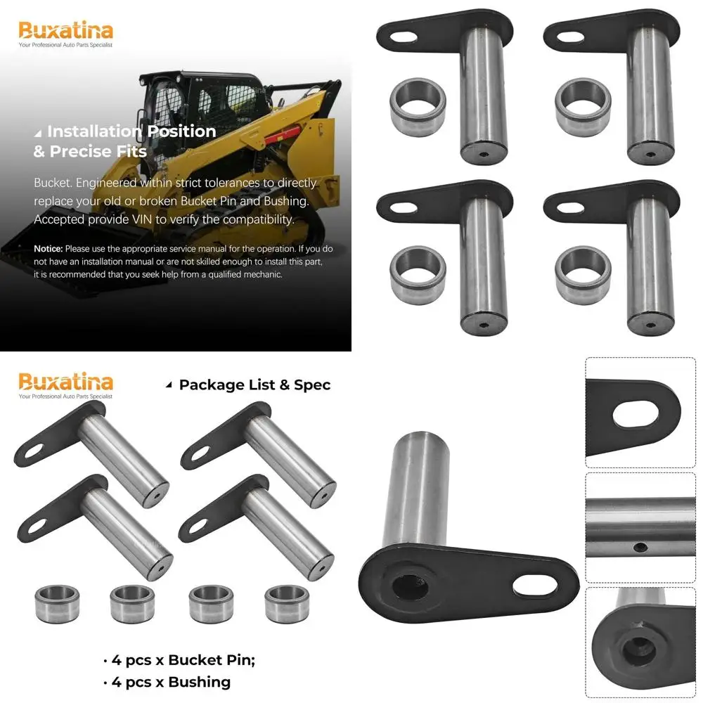 Bucket Pin and Bushing Kit for 236 252 257 277 287 299 Models, Compatible with 6K4148 Linkage Pin and Sleeve Bearing
Bucket Pin and Bushing Kit for 236 252 257 277 287 299 Models, Compatible with 6K4148 Linkage Pin and Sleeve Bearing