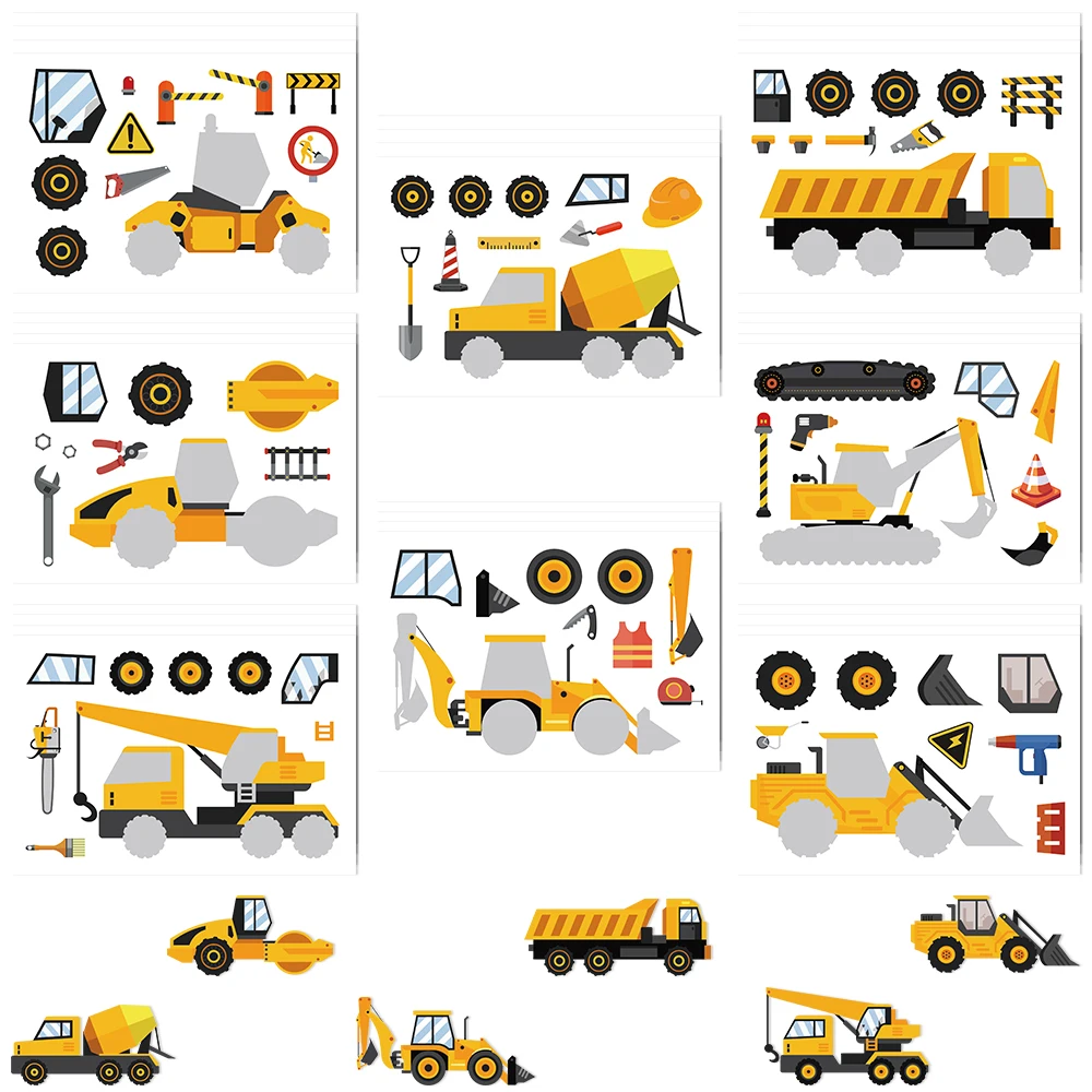 32Sheets Industrial Excavator DIY Puzzle Cartoon Toy Sticker For Laptop Fridge Luggage Notebooks Girl Boy DIY Graffiti Stickers
32Sheets Industrial Excavator DIY Puzzle Cartoon Toy Sticker For Laptop Fridge Luggage Notebooks Girl Boy DIY Graffiti Stickers