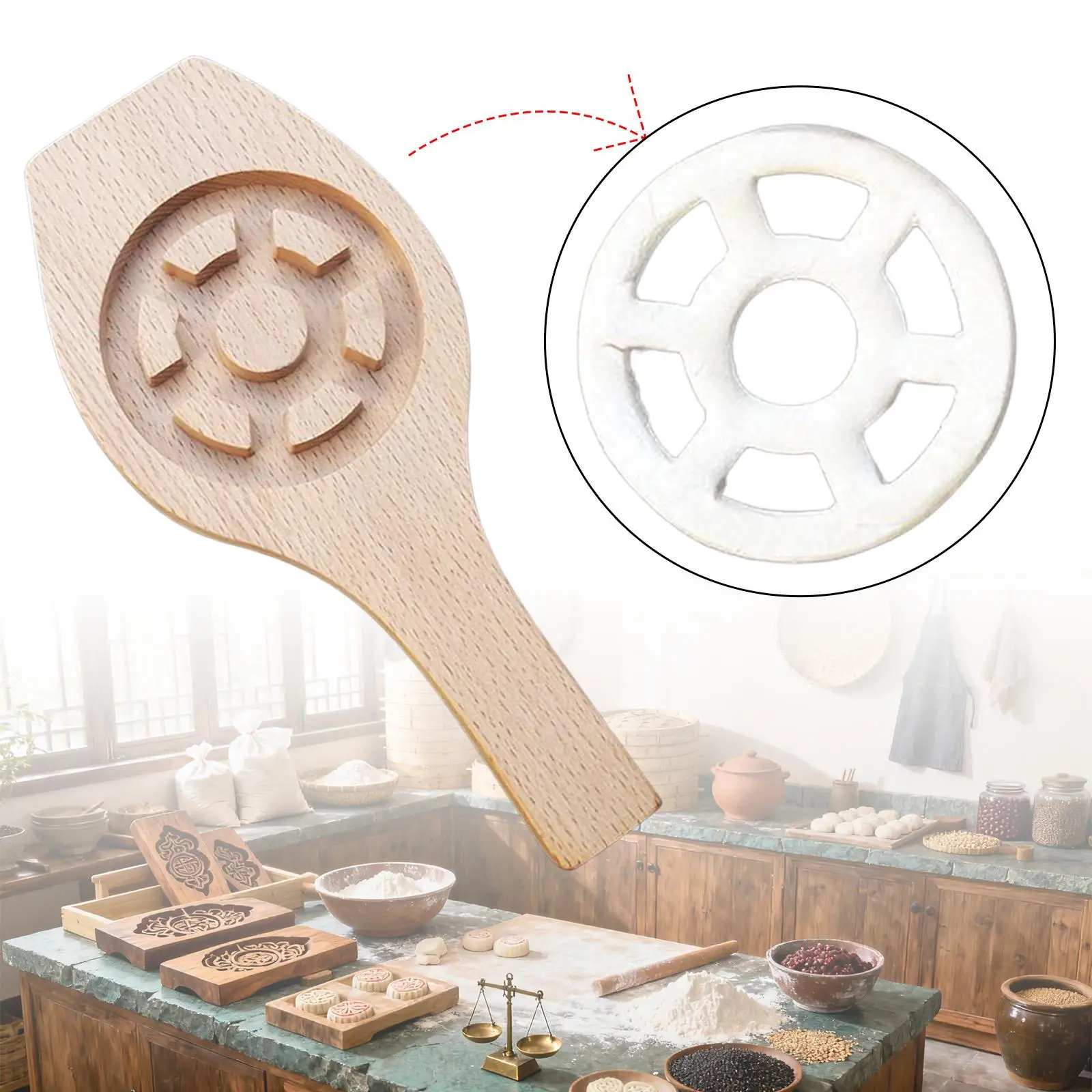 Wooden Pastry Model Wooden Moon Cake Model Easy to Use DIY Cook Celebrations Reusable Creative Accessories Snack Baking Tool
Wooden Pastry Model Wooden Moon Cake Model Easy to Use DIY Cook Celebrations Reusable Creative Accessories Snack Baking Tool