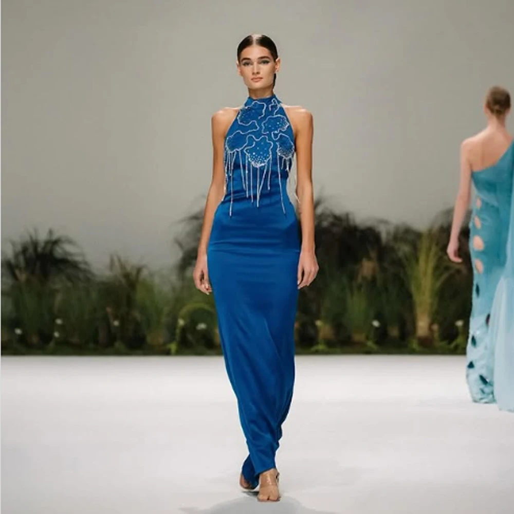Customized Retro Exquisite High quality Applique Pattern Tassel Sheath Halter Long Dresses Prom Dresses Fashion Matching Simple
Customized Retro Exquisite High quality Applique Pattern Tassel Sheath Halter Long Dresses Prom Dresses Fashion Matching Simple