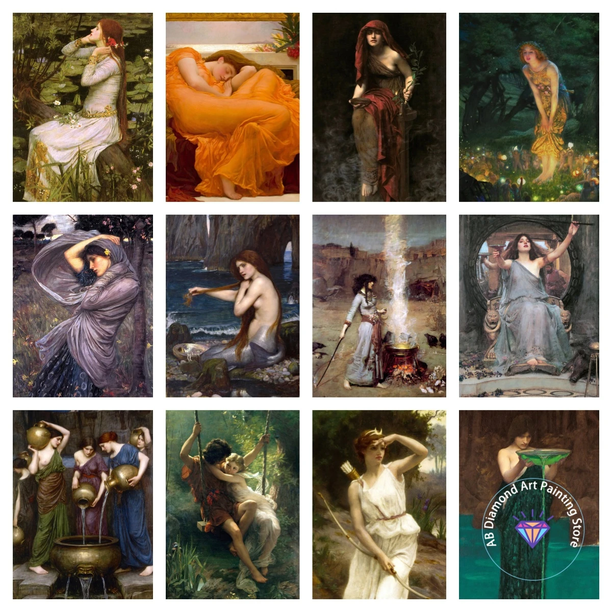 Pre Raphaelite female portrait British AB diamond painting kit 5D DIY diamond embroidery handmade art gift home decoration
Pre Raphaelite female portrait British AB diamond painting kit 5D DIY diamond embroidery handmade art gift home decoration