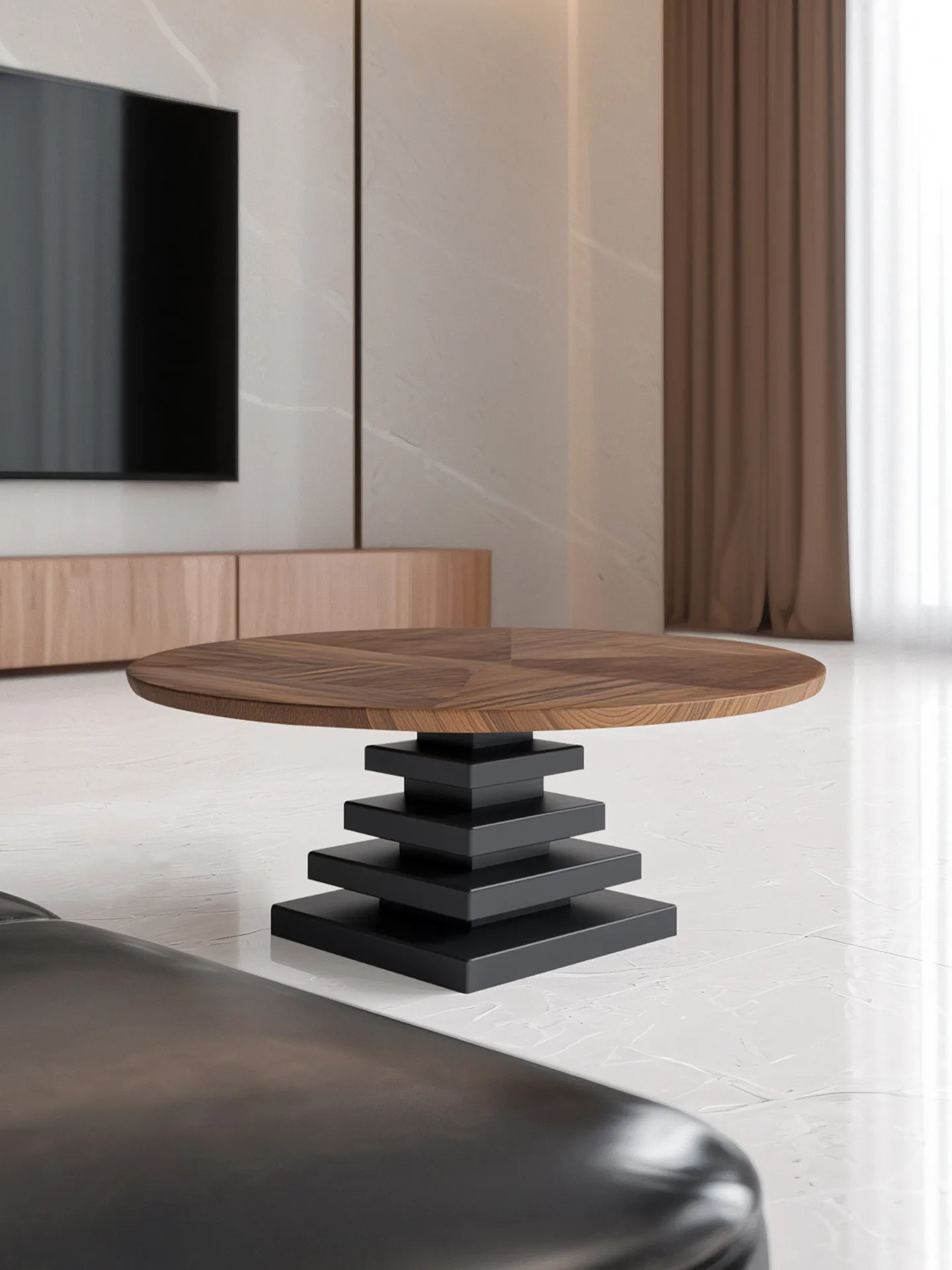 AAArt creative round solid wood coffee table Italian minimalist high sense living room home personalized tea table
AAArt creative round solid wood coffee table Italian minimalist high sense living room home personalized tea table
