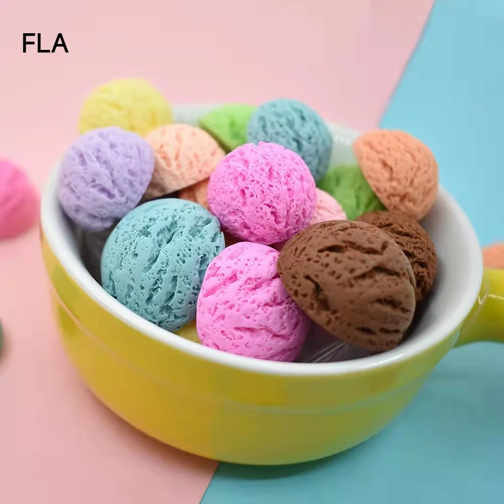 10pcs/Bag Resin Simulation Ice Cream Ball Crafts Fake Food For DIY Phone Decor Scrapbooking Accessories Miniature Play Decor
10pcs/Bag Resin Simulation Ice Cream Ball Crafts Fake Food For DIY Phone Decor Scrapbooking Accessories Miniature Play Decor