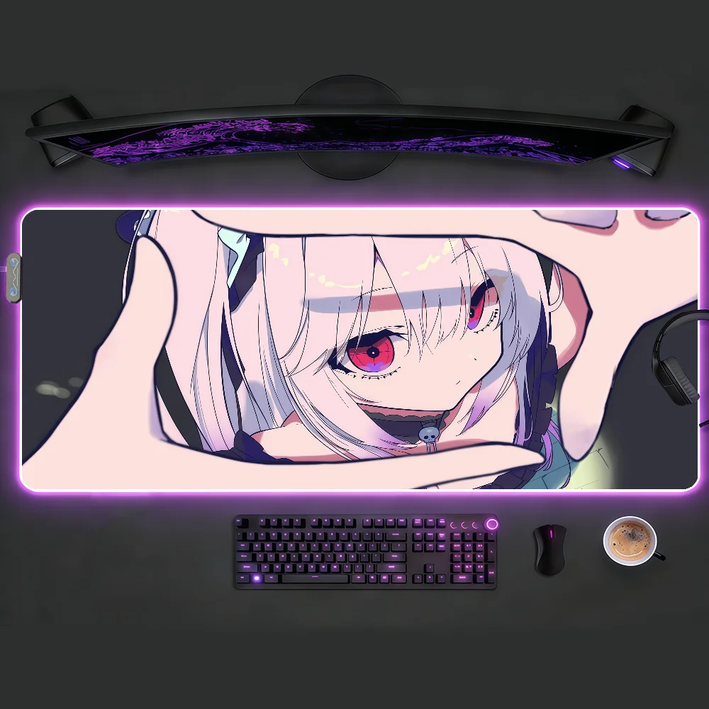 RGB Gaming Mouse Pad,Large Size,Anti-slip,Stitched Edges,Soft Rubber,Pale Hair Red Eye Anime Girl Deskpad For Office Use
RGB Gaming Mouse Pad,Large Size,Anti-slip,Stitched Edges,Soft Rubber,Pale Hair Red Eye Anime Girl Deskpad For Office Use