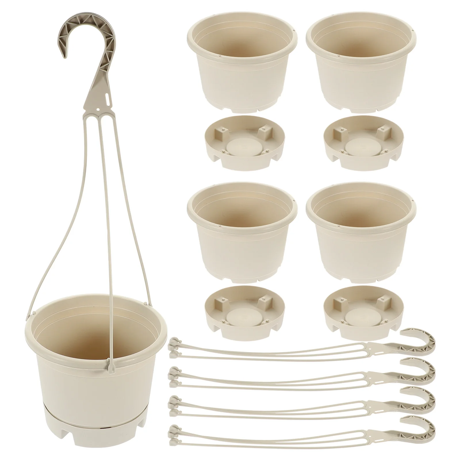 5Pcs Hanging Basket Outdoor Indoor Balcony Planter Durable Frost Crack Resistant Home Garden Decor Plastic Hanging Planter
5Pcs Hanging Basket Outdoor Indoor Balcony Planter Durable Frost Crack Resistant Home Garden Decor Plastic Hanging Planter