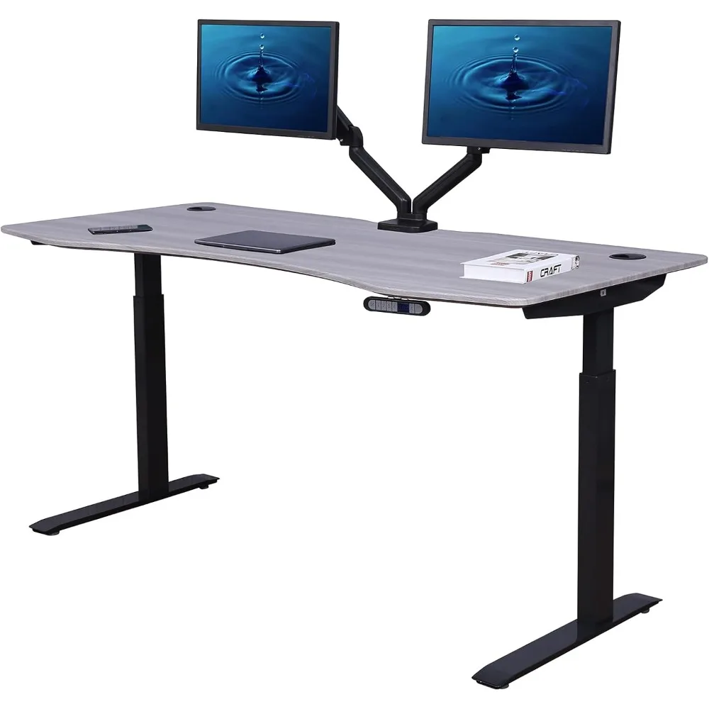 Электрический стол Elite Pro Series 71 x 33 дюйма с регулируемой высотой, стол для домашнего офиса, компьютерный стол — изогнутый серый верх
Электрический стол Elite Pro Series 71 x 33 дюйма с регулируемой высотой, стол для домашнего офиса, компьютерный стол — изогнутый серый верх