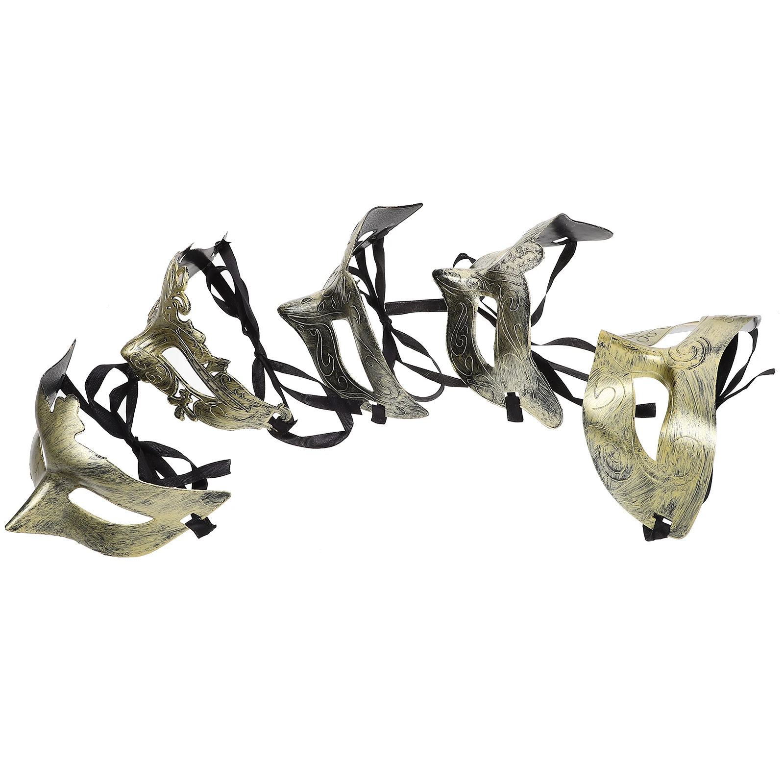 25pcs Retro Half Face Masks Elegant Plastic Masquerade Decorations Halloween Costume Party Accessories Vintage Gold Designs
25pcs Retro Half Face Masks Elegant Plastic Masquerade Decorations Halloween Costume Party Accessories Vintage Gold Designs