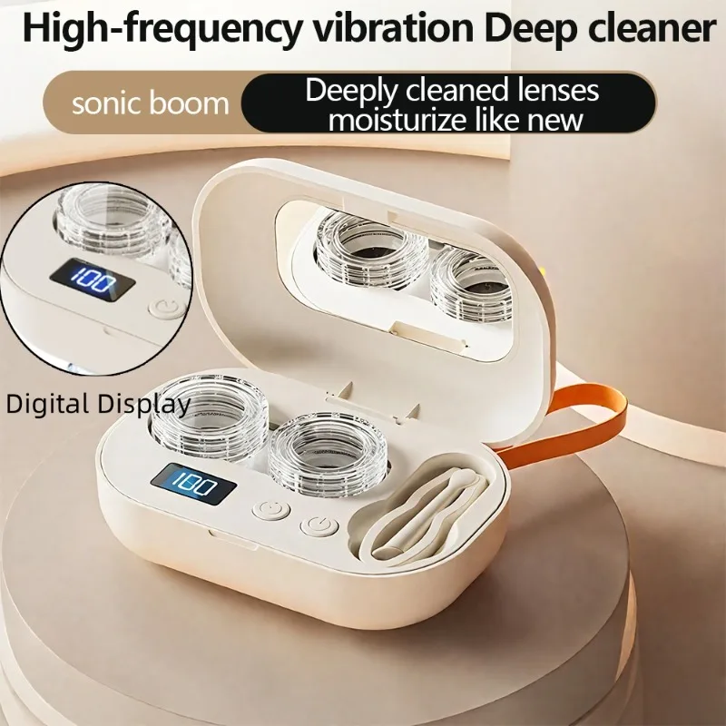 Contact Lenses Cleaner Ultrasonic with Removable Box Cleaning Machine Portable Contact Lenses Case for Gift Giving and Traveling
Contact Lenses Cleaner Ultrasonic with Removable Box Cleaning Machine Portable Contact Lenses Case for Gift Giving and Traveling