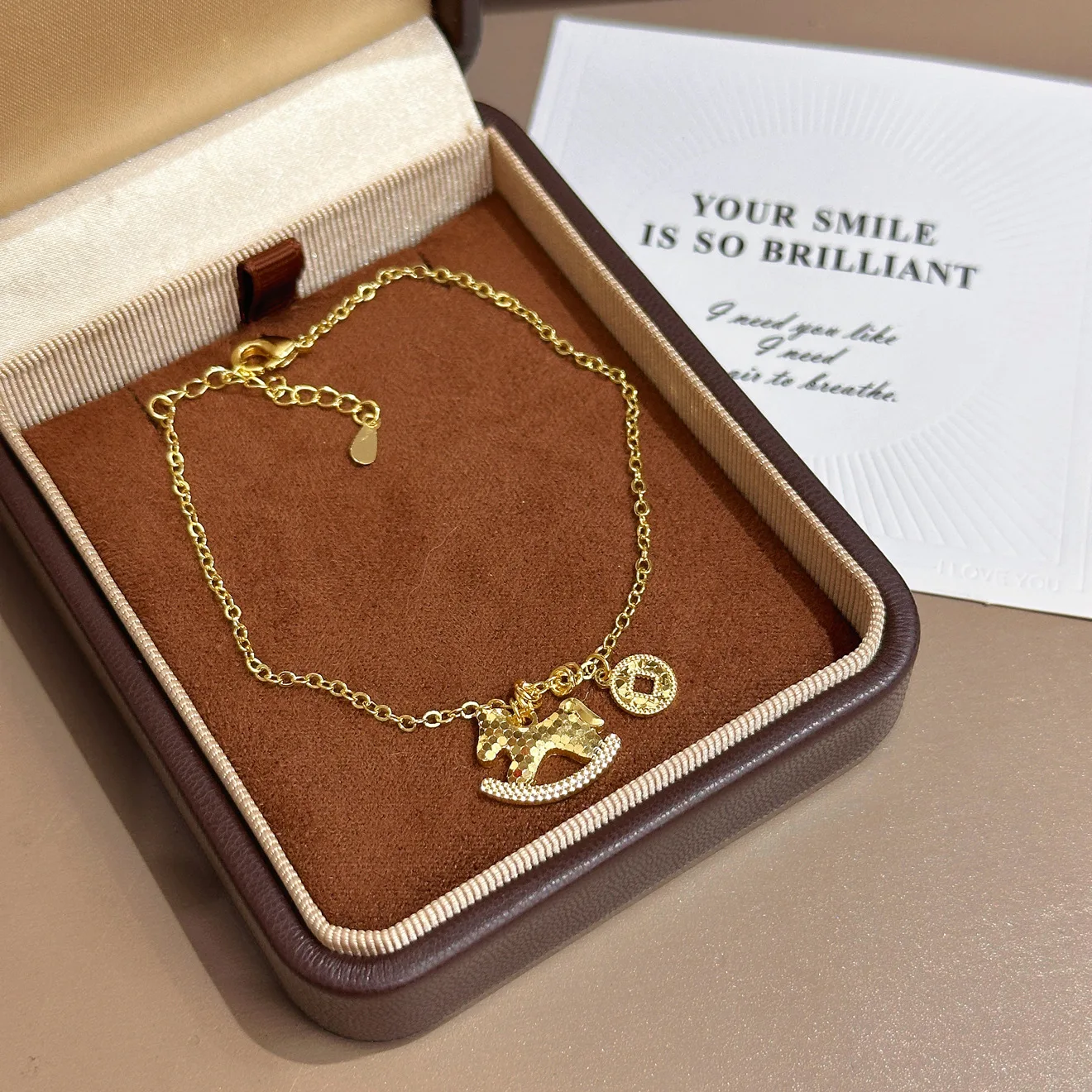 2025 New Chinese Style Money Horse Bracelet - Gold-Plated Necklace for Women, Elegant & Lucky Gift
2025 New Chinese Style Money Horse Bracelet - Gold-Plated Necklace for Women, Elegant & Lucky Gift