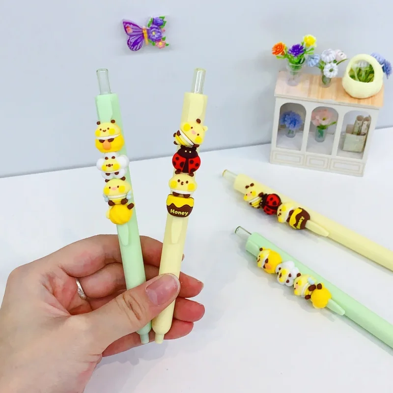 24pcs/lot Kawaii Honeypot Capybara Press Gel Pen Cute 0.5mm Black Ink Neutral Pens For Writing Office School Supplies
24pcs/lot Kawaii Honeypot Capybara Press Gel Pen Cute 0.5mm Black Ink Neutral Pens For Writing Office School Supplies