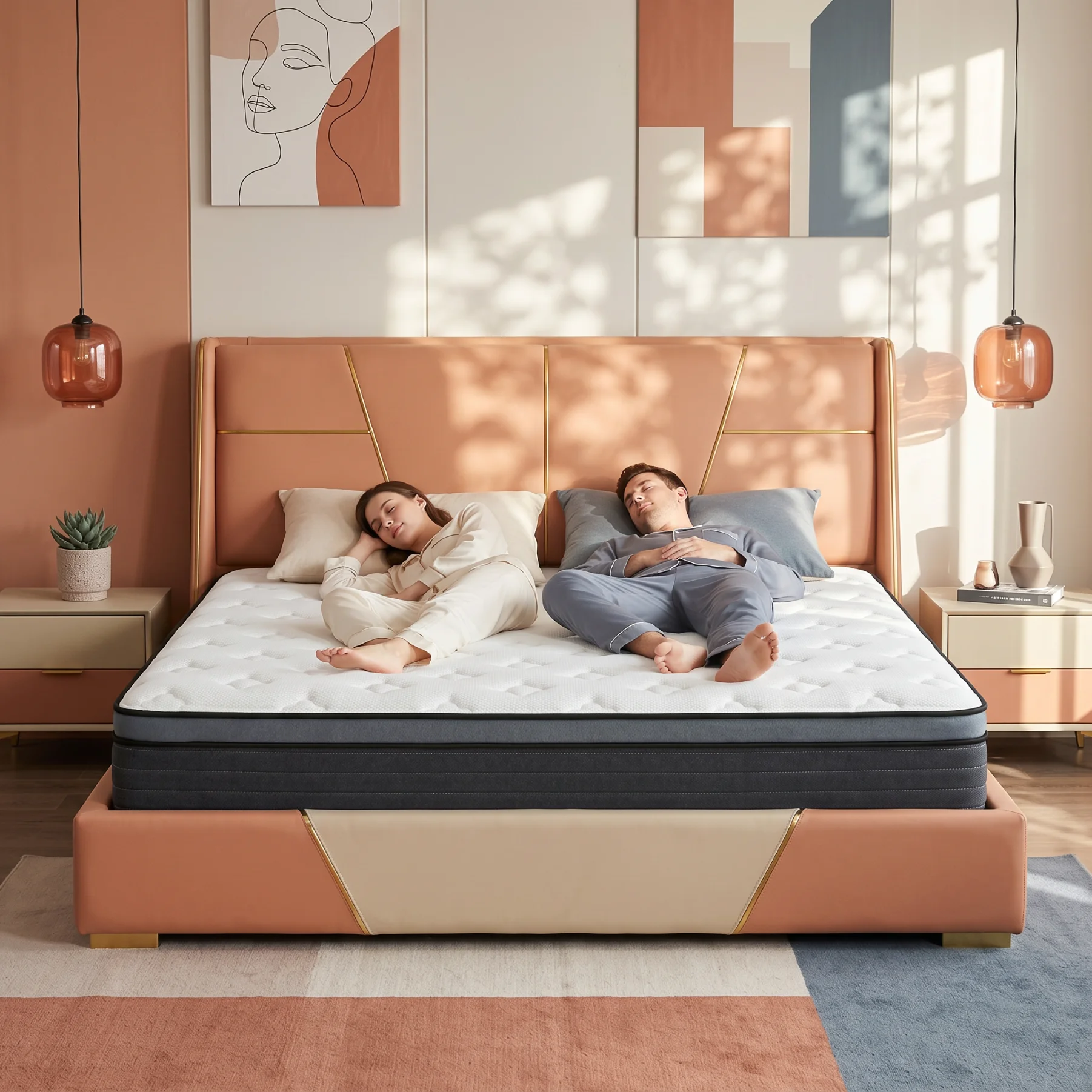 Mutesleep 14 Inch King Hybrid Mattress, Soft Breathable Knit Top, Deep Support with Pressure-Relieving Feel
Mutesleep 14 Inch King Hybrid Mattress, Soft Breathable Knit Top, Deep Support with Pressure-Relieving Feel