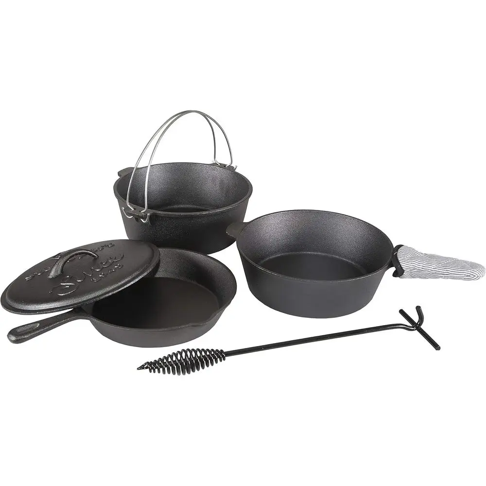 6-Piece Seasoned Cast Iron Cookware Set
6-Piece Seasoned Cast Iron Cookware Set