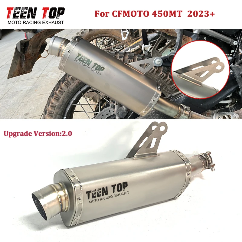 Motorcycle Slip-on Exhaust For CFMOTO 450MT Exhaust Muffler For CF MOTO 450 MT Exhaust Tailpipe DB Killer OEM Racing Escape Moto
Motorcycle Slip-on Exhaust For CFMOTO 450MT Exhaust Muffler For CF MOTO 450 MT Exhaust Tailpipe DB Killer OEM Racing Escape Moto