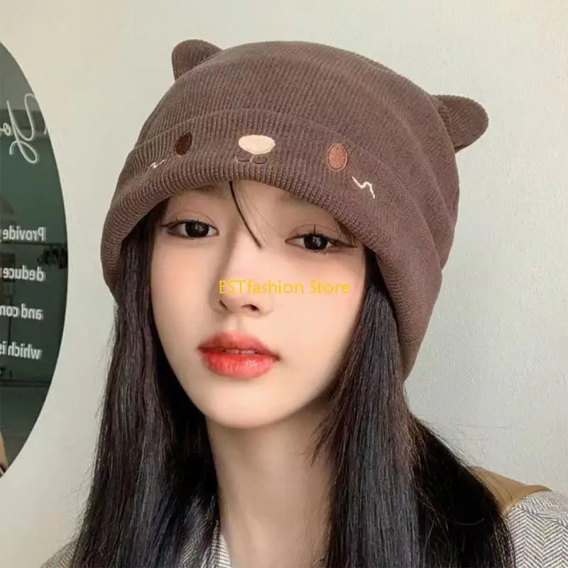Y5GC Ears Hats for Womens Knitted Warm Lovely Cap Birthday Gift
Y5GC Ears Hats for Womens Knitted Warm Lovely Cap Birthday Gift