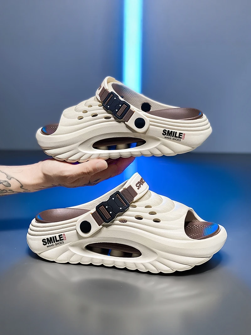 Men's Summer Thick Bottom Slip-On Shoes Anti-Slip Driving Beach Sandals Casual Sporty Flat EVA Slippers for Outdoor Wear
Men's Summer Thick Bottom Slip-On Shoes Anti-Slip Driving Beach Sandals Casual Sporty Flat EVA Slippers for Outdoor Wear