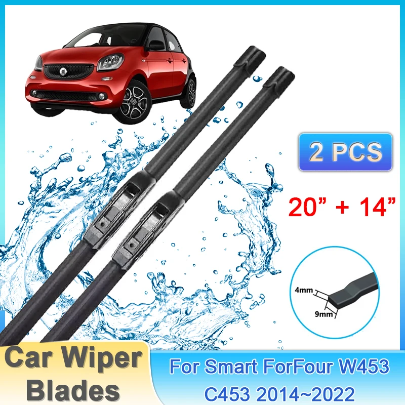 For Smart ForFour W453 C453 A453 2014-2022 Front Wiper Blades Cutter Windshield Windscreen Brushes Replacement Car Accessories
For Smart ForFour W453 C453 A453 2014-2022 Front Wiper Blades Cutter Windshield Windscreen Brushes Replacement Car Accessories