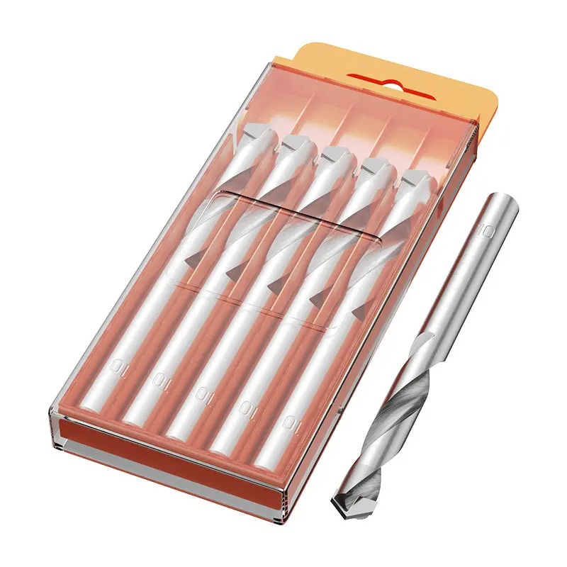 High Hardness Tungsten Steel Twist Drill Bits Extended Alloy Drill Set for Stainless Steel Hard Metal Drilling
High Hardness Tungsten Steel Twist Drill Bits Extended Alloy Drill Set for Stainless Steel Hard Metal Drilling