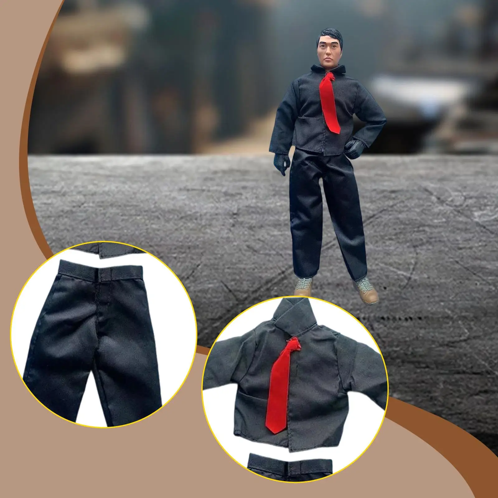 Miniature Clothing for 1/6 Scale Action Figures Stylish Top and Pants Set for 12 Inch Model Doll Accessories
Miniature Clothing for 1/6 Scale Action Figures Stylish Top and Pants Set for 12 Inch Model Doll Accessories