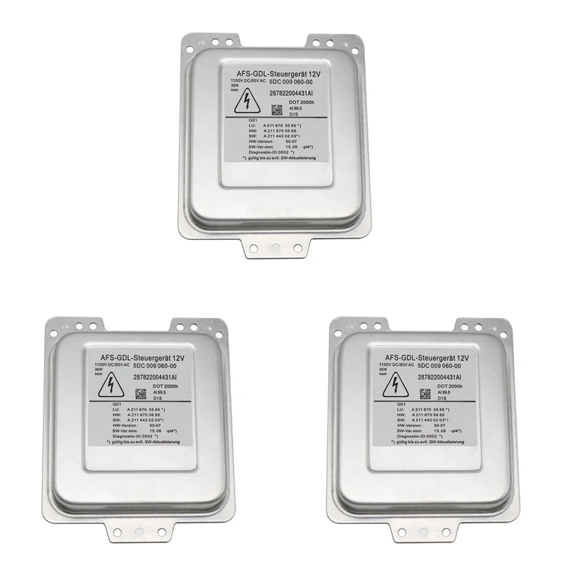 3X новые D1S Ксеноновые фары HID балласт Модуль блока управления 5DC00906000 5DC009060-00 для Mercedes Benz W211 S211
3X новые D1S Ксеноновые фары HID балласт Модуль блока управления 5DC00906000 5DC009060-00 для Mercedes Benz W211 S211