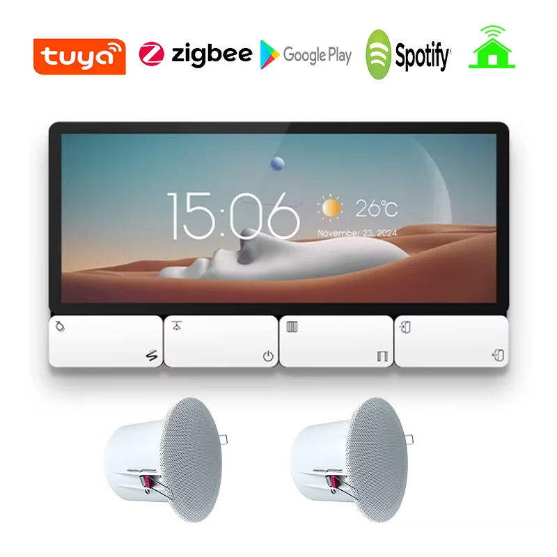 6 Inch Popular New type Tuya Smart Control Panel Zigbee Gateway With EU and UK For Smart Life Relay Music System Wall Amplifier
6 Inch Popular New type Tuya Smart Control Panel Zigbee Gateway With EU and UK For Smart Life Relay Music System Wall Amplifier