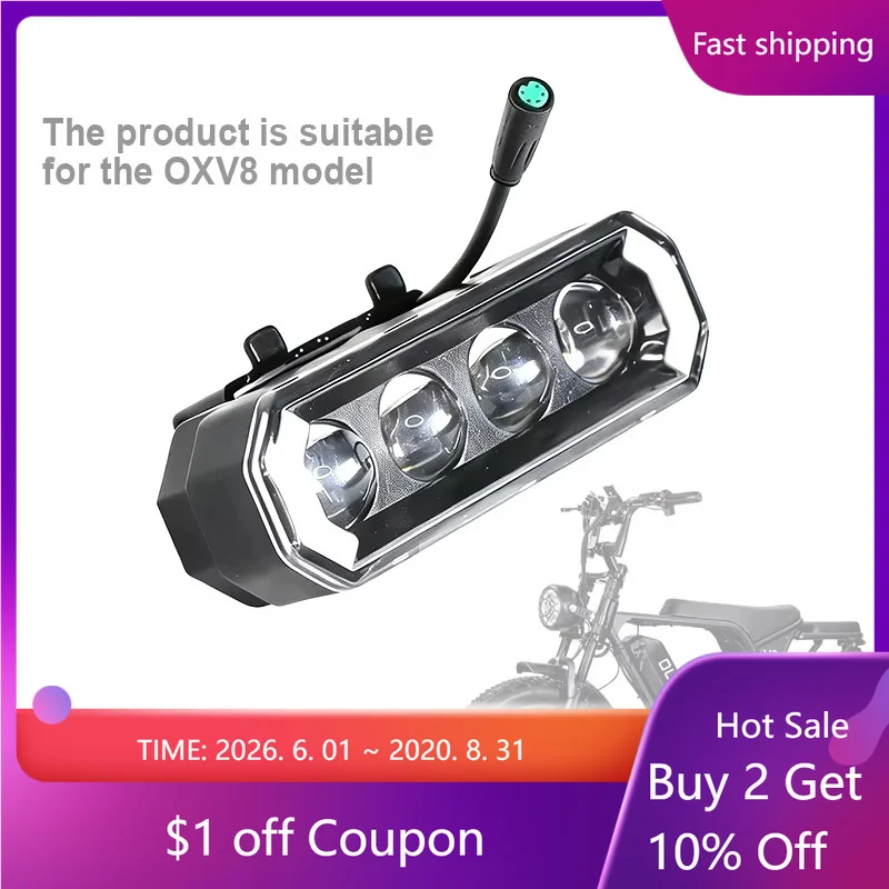 OUXI V8 Fatbike Modified Front Light 5 Pin Bicycle Light Electric Bicycle Part Accessories for OUXI V8 Fat Bikes
OUXI V8 Fatbike Modified Front Light 5 Pin Bicycle Light Electric Bicycle Part Accessories for OUXI V8 Fat Bikes