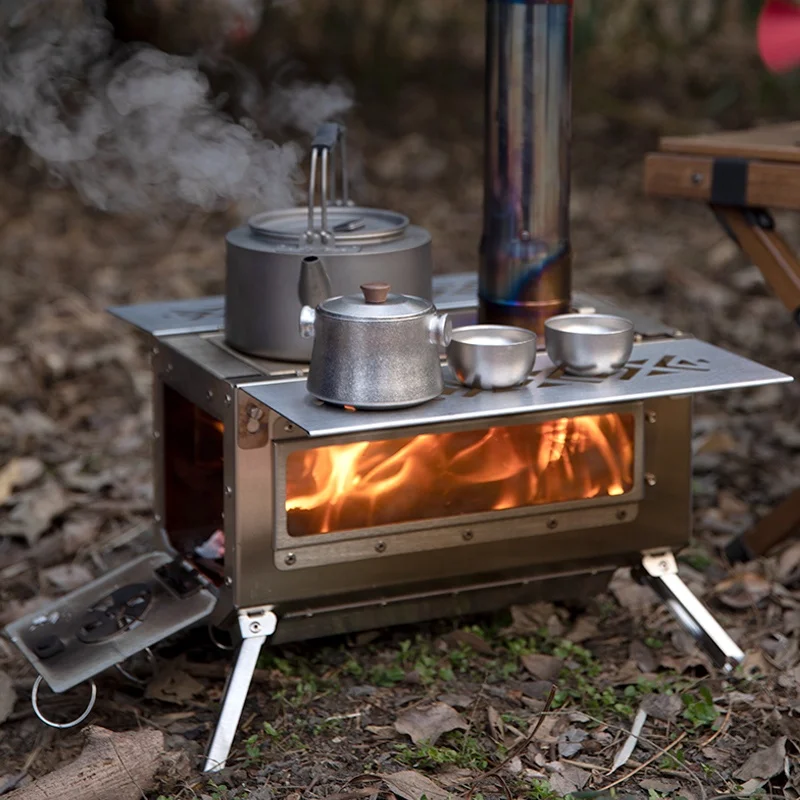 Outdoor Accessories Portable Wood Stove Camping Wood Tent Stove Wood Burning Stove 304 Stainless Steel for Camping Hunting
Outdoor Accessories Portable Wood Stove Camping Wood Tent Stove Wood Burning Stove 304 Stainless Steel for Camping Hunting