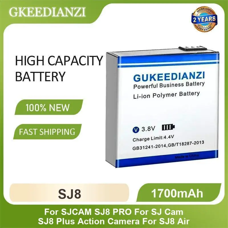 Sports Camera Battery For SJCAM SJ8 Pro Plus Air For SJ Cam SJ8 Action Camera High Capacity 1700mAh
Sports Camera Battery For SJCAM SJ8 Pro Plus Air For SJ Cam SJ8 Action Camera High Capacity 1700mAh