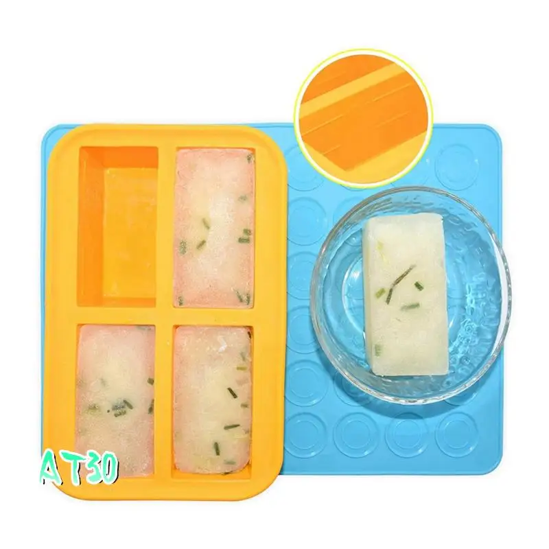 Cup Silicone Freezing Tray With Lid,2 Pc , Easy-Release Silicone Freezer Tray Freeze And Store Soup-AT30
Cup Silicone Freezing Tray With Lid,2 Pc , Easy-Release Silicone Freezer Tray Freeze And Store Soup-AT30
