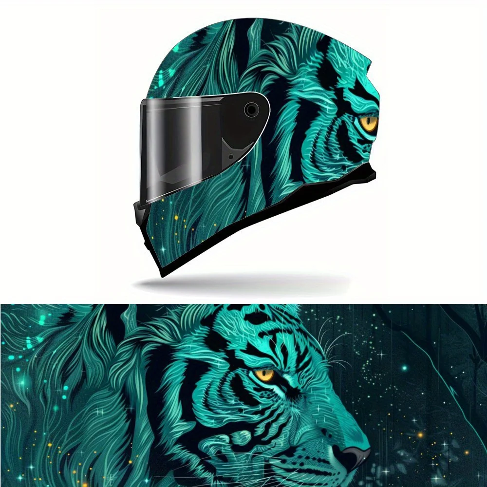 Blue green starry sky tiger Print Full Helmet Wrap Sticker Motorcycle Helmet Racing Graphic Decal Vinyl Wrap Helmet Decorative S
Blue green starry sky tiger Print Full Helmet Wrap Sticker Motorcycle Helmet Racing Graphic Decal Vinyl Wrap Helmet Decorative S
