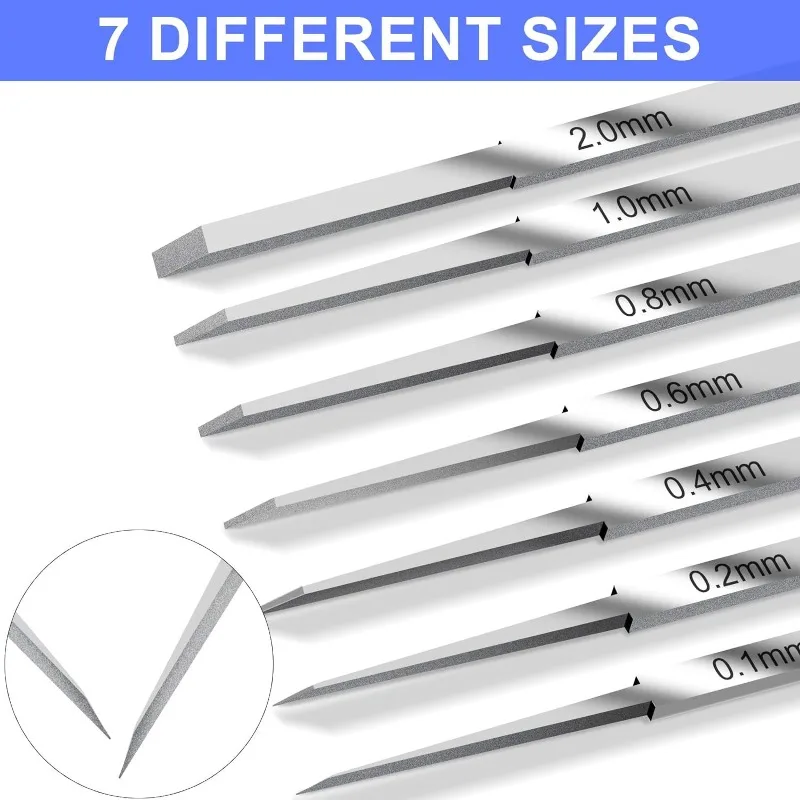 Многофункциональный набор ножей для гравировки по металлу, 7 сменных насадок, инструмент для гравировки по металлу ручной работы, прочный.
Многофункциональный набор ножей для гравировки по металлу, 7 сменных насадок, инструмент для гравировки по металлу ручной работы, прочный.