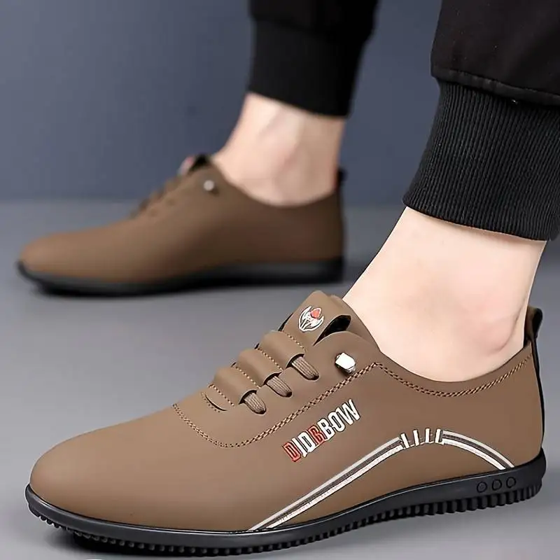 Soft Leather Men's Business Casual Slip-On Lightweight Shoes Comfortable Bottom Flat Footwear Breathable Mesh round Toe Rubbe...
Soft Leather Men's Business Casual Slip-On Lightweight Shoes Comfortable Bottom Flat Footwear Breathable Mesh round Toe Rubbe...