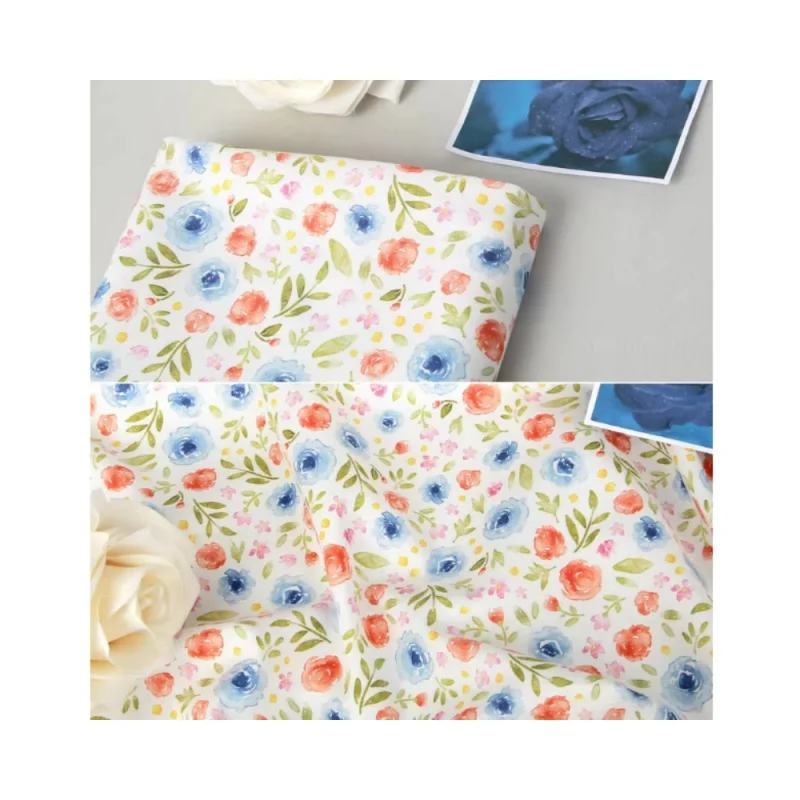 Plain pure cotton fabric with pastoral flower printed patterns, perfect for handmade DIY bags and clothing, CR-250
Plain pure cotton fabric with pastoral flower printed patterns, perfect for handmade DIY bags and clothing, CR-250