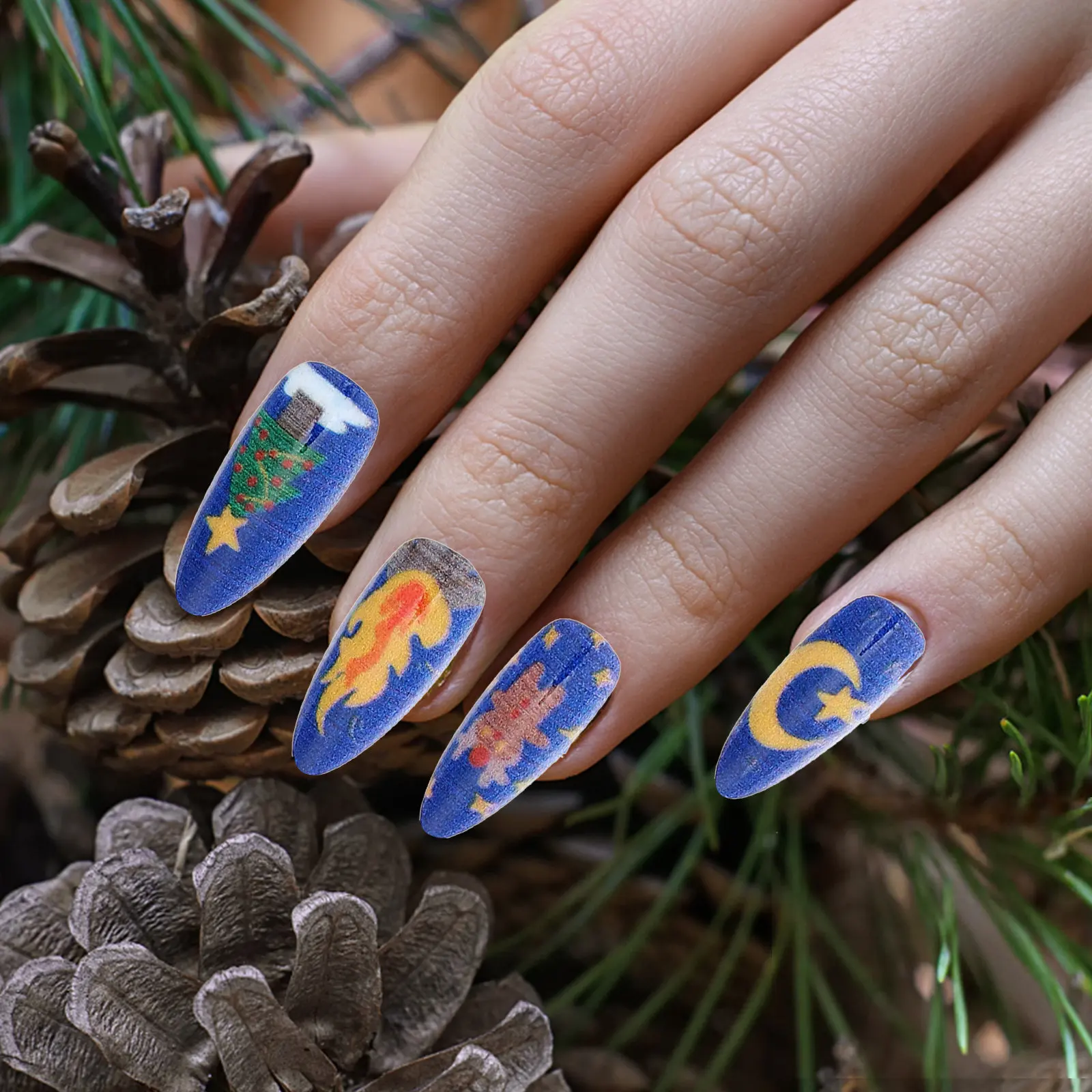 288 Pcs Christmas Fake Nails Artificial Full Cover Holiday Stick ABS
288 Pcs Christmas Fake Nails Artificial Full Cover Holiday Stick ABS