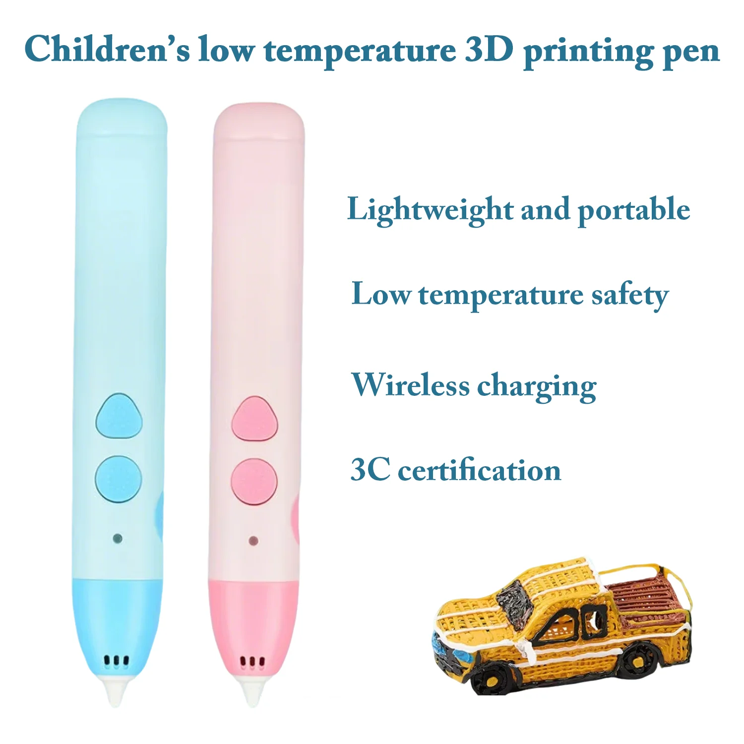 New Style 3D Printing Pen for Kids Educational DIY Low Temperature Drawing Pencil Toys Easy To Use Ideal for Children's Birthday
New Style 3D Printing Pen for Kids Educational DIY Low Temperature Drawing Pencil Toys Easy To Use Ideal for Children's Birthday