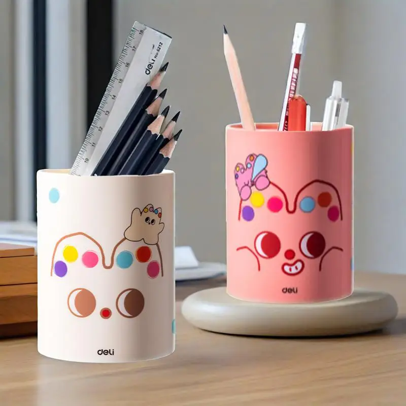 Round Pen Holder GPPS Material Cartoon Pattern Large Capacity Designed Office Students Studying Stationery Makeup Brush Storage
Round Pen Holder GPPS Material Cartoon Pattern Large Capacity Designed Office Students Studying Stationery Makeup Brush Storage