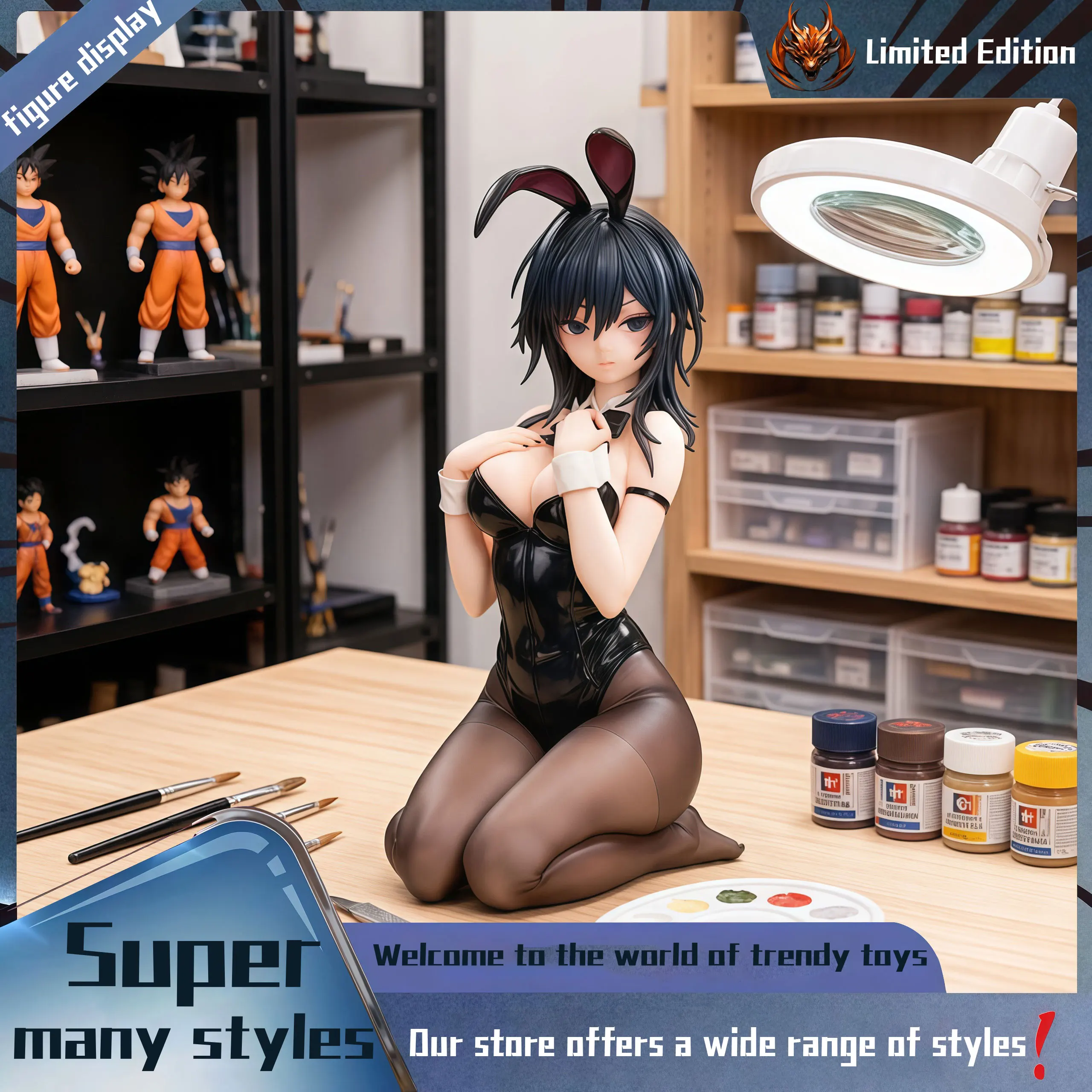 Hengshan Stone View Bunny Girl model table decoration, birthday gift, trendy toy scene decoration, car decoration
Hengshan Stone View Bunny Girl model table decoration, birthday gift, trendy toy scene decoration, car decoration