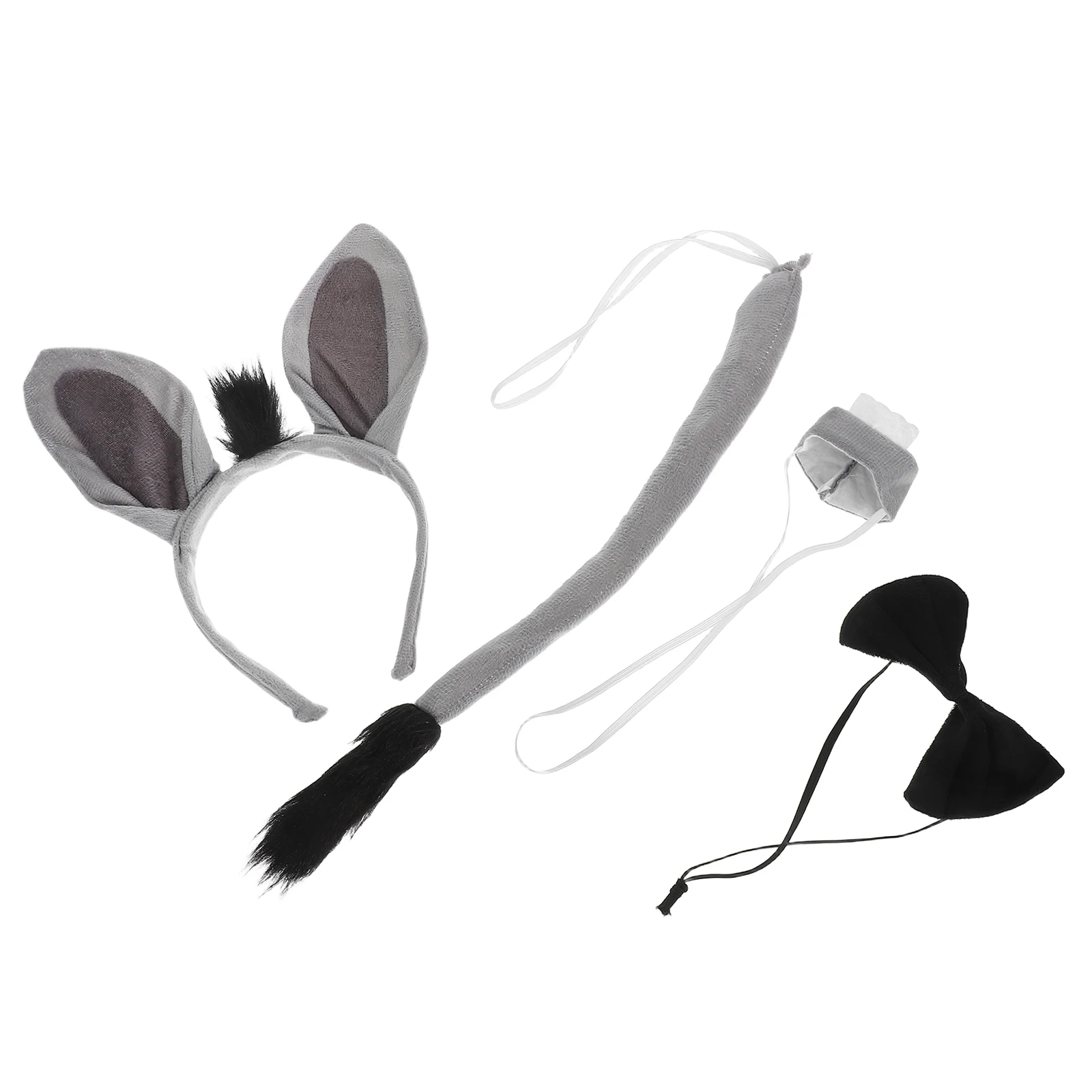 1 set Donkey Costume Props Donkey Ear Headband Bowtie Nose Tail Farm Animal Accessories Women Cartoon Durable Comfortable Party
1 set Donkey Costume Props Donkey Ear Headband Bowtie Nose Tail Farm Animal Accessories Women Cartoon Durable Comfortable Party