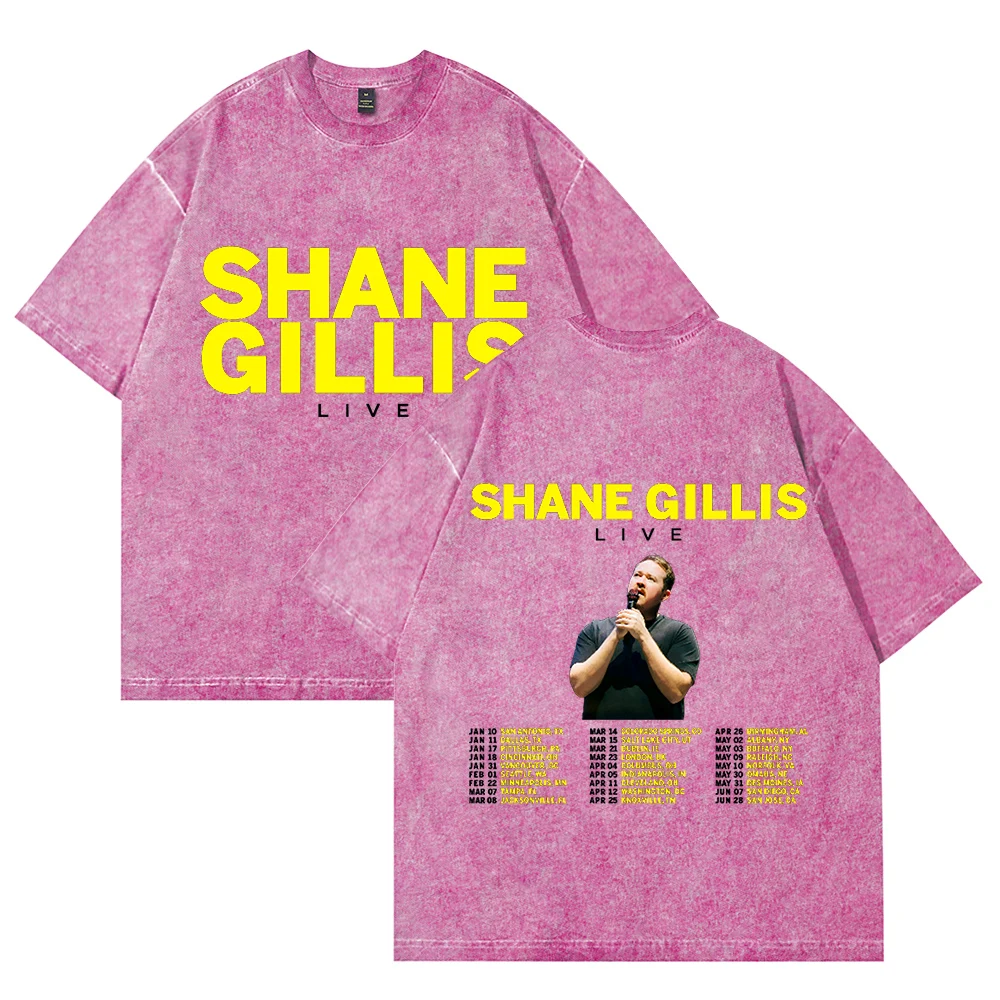 Shane Gillis Tour 2025, хлопковая винтажная футболка с рисунком, уличная одежда для мужчин и женщин, с короткими рукавами
Shane Gillis Tour 2025, хлопковая винтажная футболка с рисунком, уличная одежда для мужчин и женщин, с короткими рукавами