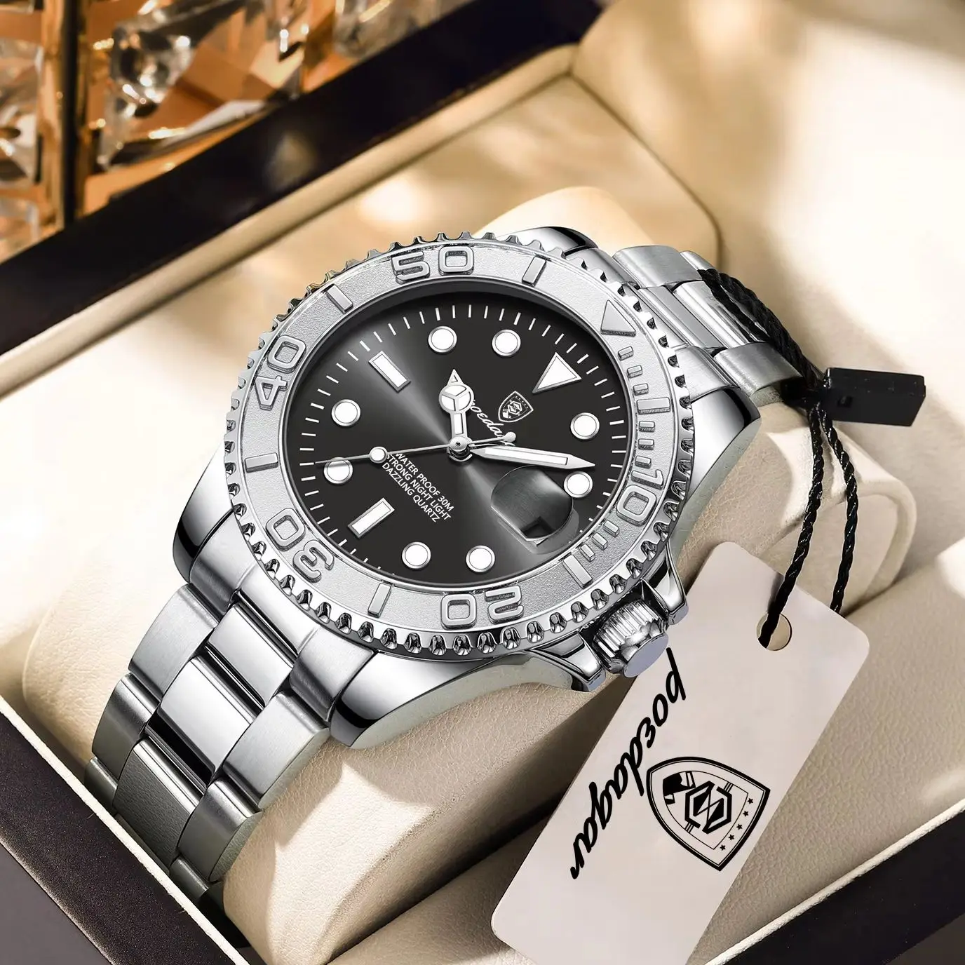 POEDAGAR Luxury Classic Man Wristwatch Waterproof Luminous Date Business Male Clock Stainless Steel Fashion Quartz Men's Watches
POEDAGAR Luxury Classic Man Wristwatch Waterproof Luminous Date Business Male Clock Stainless Steel Fashion Quartz Men's Watches