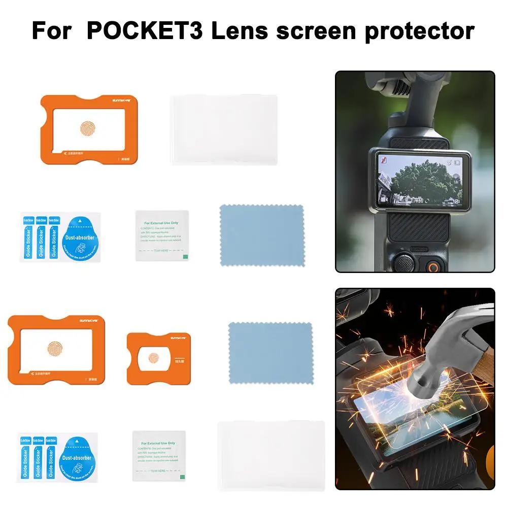 Для Sunnylife для OSMO POCKET3 AR Защитная пленка для экрана объектива с антибликовым покрытием и защитной пленкой Ultra HD, аксессуары для камер
Для Sunnylife для OSMO POCKET3 AR Защитная пленка для экрана объектива с антибликовым покрытием и защитной пленкой Ultra HD, аксессуары для камер