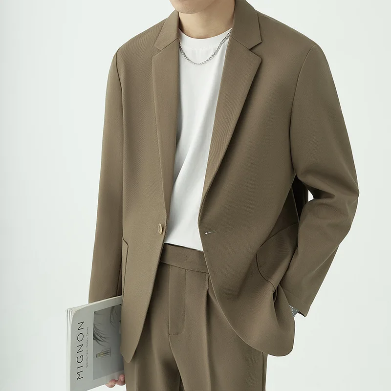 Suits Men's Fashionable Banquet Solid-color Dance Host Casual Wedding Banquet Dress Performance Korean-style Rugged Smart Suit
Suits Men's Fashionable Banquet Solid-color Dance Host Casual Wedding Banquet Dress Performance Korean-style Rugged Smart Suit
