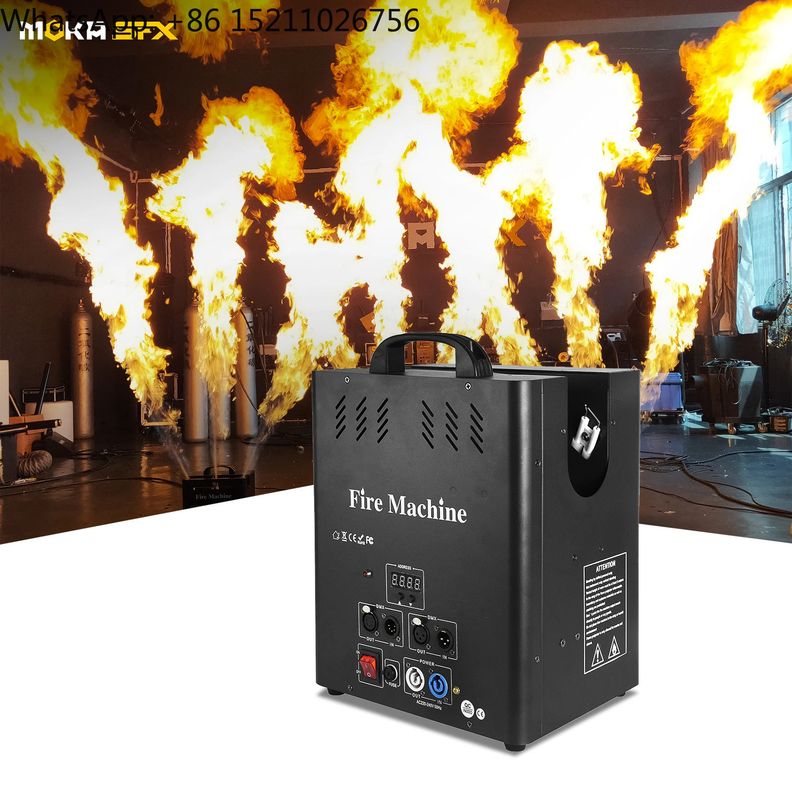MOKA SFX H-E03A Трехходовая пламенная машина для сжиженного нефтяного газа для газовой пожарной машины Event Club
MOKA SFX H-E03A Трехходовая пламенная машина для сжиженного нефтяного газа для газовой пожарной машины Event Club