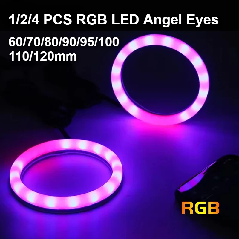 2/4/1Pcs LED Angel Eyes RGB Bulb Halo Rings Lamp Light Car Daytime Running Light DRL Waterproof Decorative Lights 70 80 90 100mm
2/4/1Pcs LED Angel Eyes RGB Bulb Halo Rings Lamp Light Car Daytime Running Light DRL Waterproof Decorative Lights 70 80 90 100mm