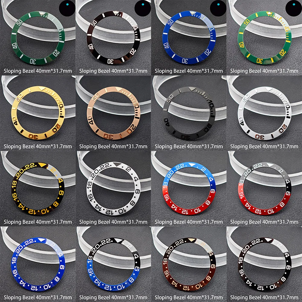 40mm*31.7mm Sloping Ceramic Watch Bezel Insert Green/Black/Red/Blue Replacement Parts Fit NH35 Watch Case Accessories
40mm*31.7mm Sloping Ceramic Watch Bezel Insert Green/Black/Red/Blue Replacement Parts Fit NH35 Watch Case Accessories