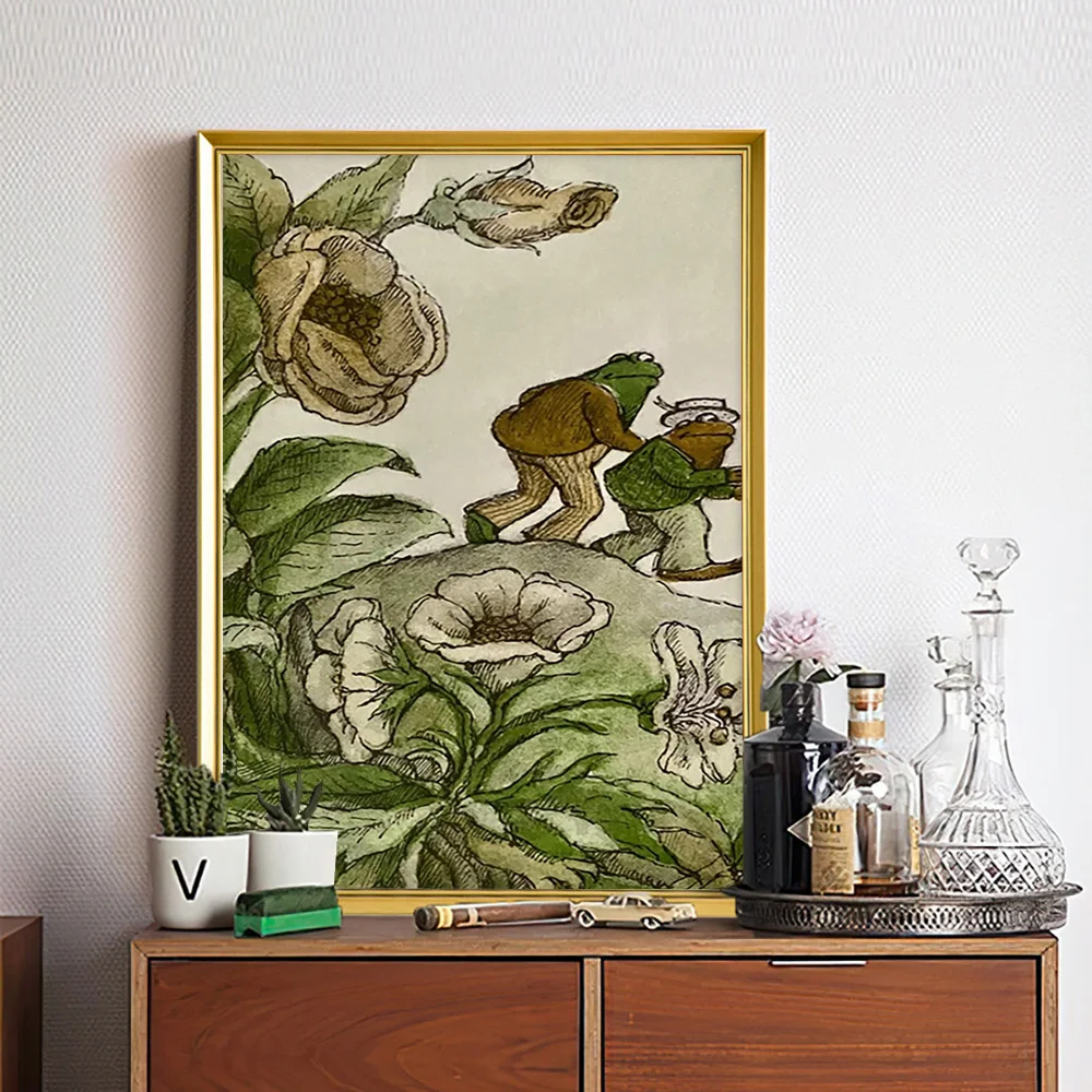 A Frog And Toad The Hat Vintage Print Art Poster Anthropomorphic Animal Canvas Painting Fairy Tale Wall Stickers Bedroom Decor
A Frog And Toad The Hat Vintage Print Art Poster Anthropomorphic Animal Canvas Painting Fairy Tale Wall Stickers Bedroom Decor