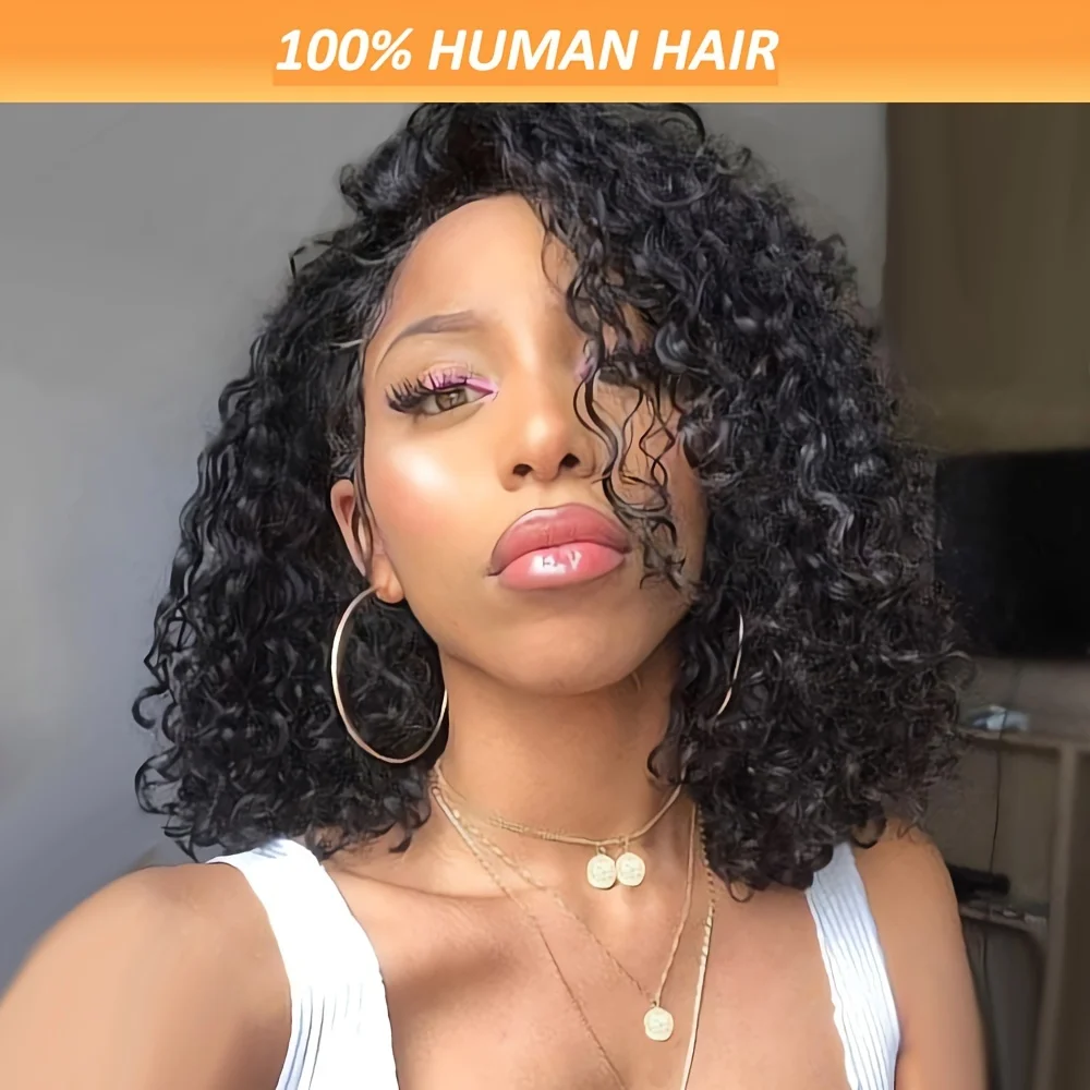 Deep Wave Bob Wig 13x4 Lace Frontal Wig 150% Density Brazilian Human Hair Natural Hairline Remy Short Curly Wig Pre-plucked 
Deep Wave Bob Wig 13x4 Lace Frontal Wig 150% Density Brazilian Human Hair Natural Hairline Remy Short Curly Wig Pre-plucked