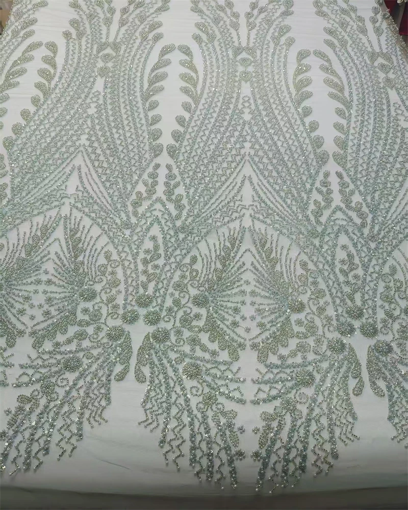 African Net Lace With Sequins African Lace Fabric High Quality Beaded Nigerian French Tulle Lace Fabric For Wedding
African Net Lace With Sequins African Lace Fabric High Quality Beaded Nigerian French Tulle Lace Fabric For Wedding